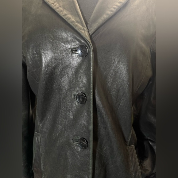 Euro Reaction leather button jacket - Picture 4 of 8